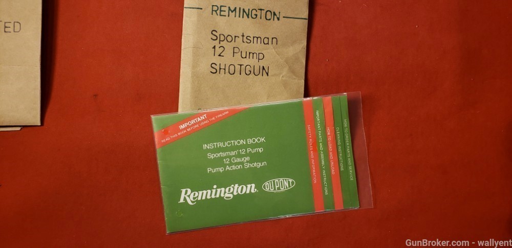 Remington Sportsman 12 Pump Shotgun Factory Original Owners Manual    -img-0