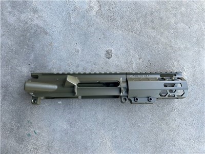 AR pistol upper combo OD GREEN-4.25 inch Mlok handguard