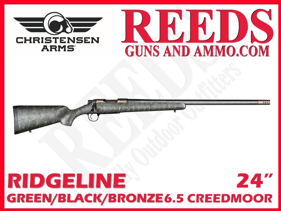 Christensen Arms Ridgeline Green Bronze 6.5 Creedmoor 24in 801-06020-00-img-0