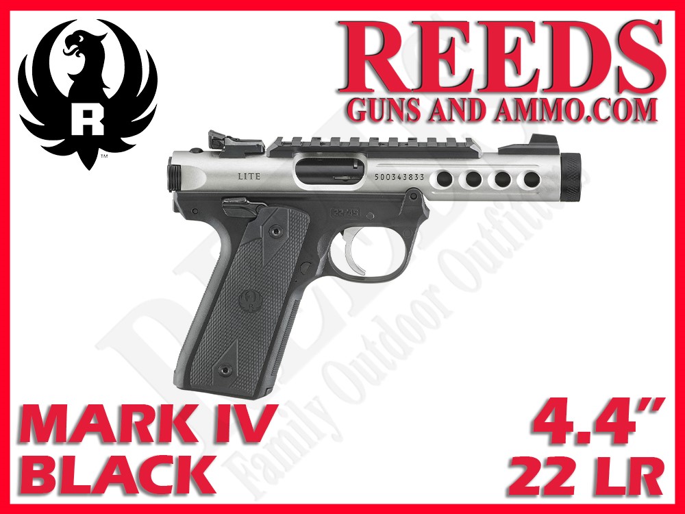Ruger Mark IV 22/45 Lite Clear Anodized 22 LR 4.4in 2-10Rd Mags 43945-img-0
