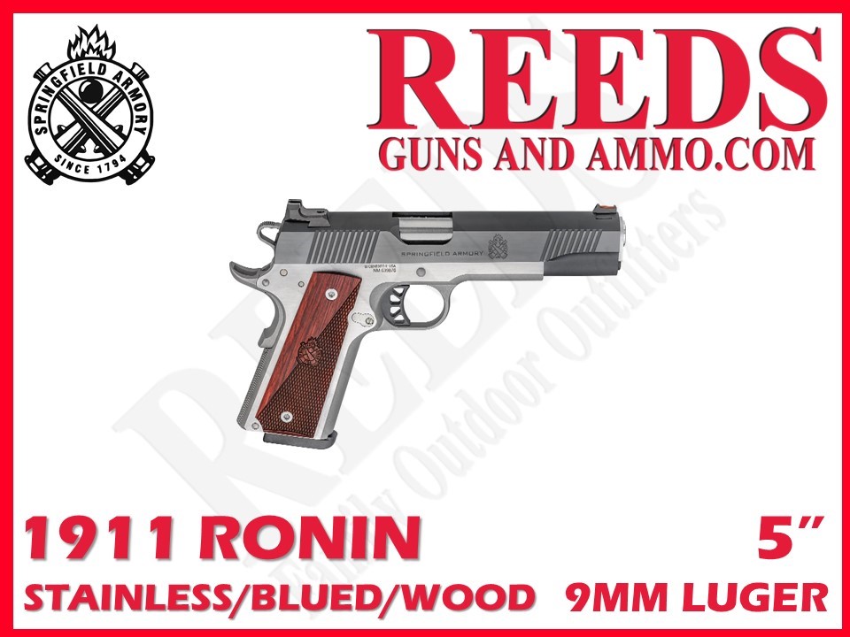 Springfield 1911 Ronin Two Tone 9mm 5in 1-9Rd Mag PX9119L-img-0
