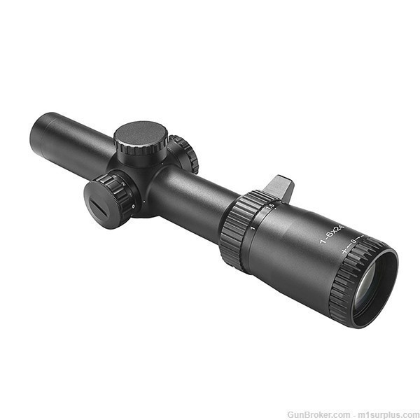 SALE ! NcSTAR 1-6X24 illuminated Rifle Scope + Mounts fits Ruger LC Carbine-img-2
