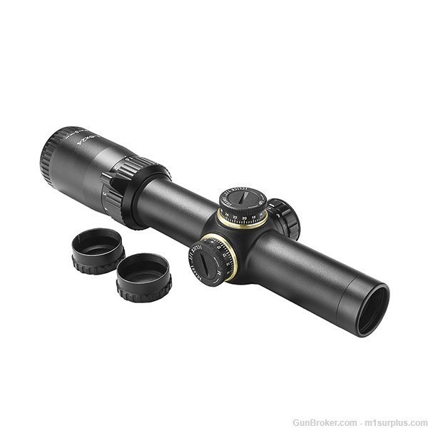 SALE ! NcSTAR 1-6X24 illuminated Rifle Scope + Mounts fits Ruger LC Carbine-img-0