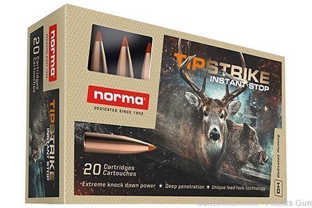 100 rounds eg  5  boxes 280 Remington 160gr Norma TipStrike  -img-0