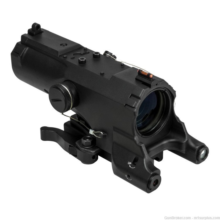  VISM ECO 4X34 illuminated Scope w/ Green Laser for Ruger 5.7x28 LC Carbine-img-2
