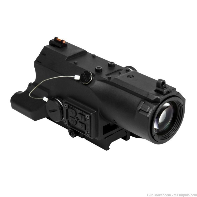  VISM ECO 4X34 illuminated Scope w/ Green Laser for Ruger 5.7x28 LC Carbine-img-1