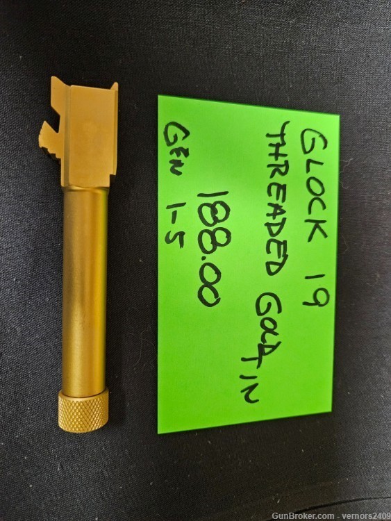 glock 19 threaded barrel gold 9mm-img-0