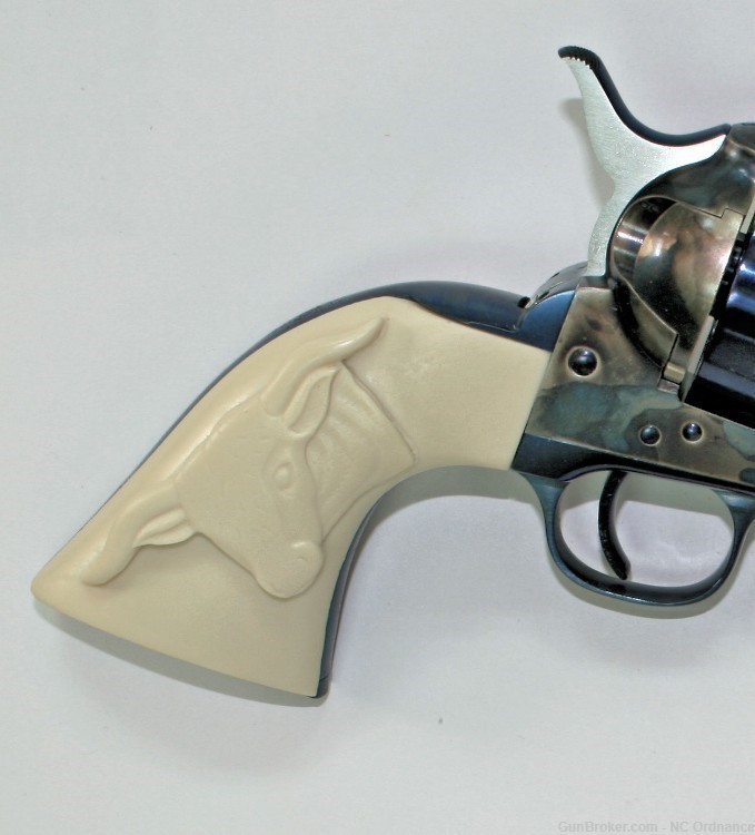 Beretta SA Stampede Ivory-Like Grips With Steer-img-1