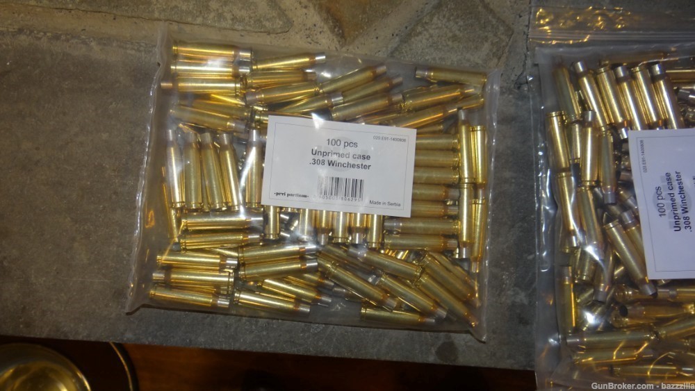 Prvi Partizan Brass 308 Winchester Bag of 100-img-0