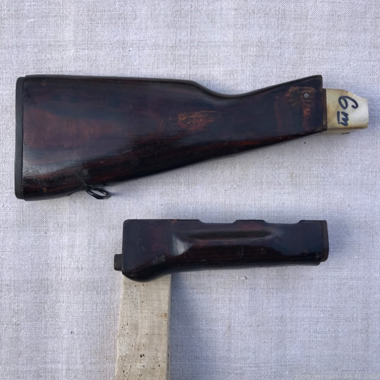 AUTHENTIC Russian AKM Fixed Stock Set Laminated Wood #6m AK47 AK74-img-1