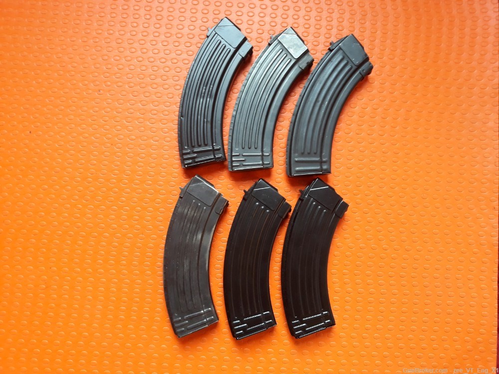 AK-47 Eastern Bloc 30 Round Steel Magazines Lot of 6 Items-img-0