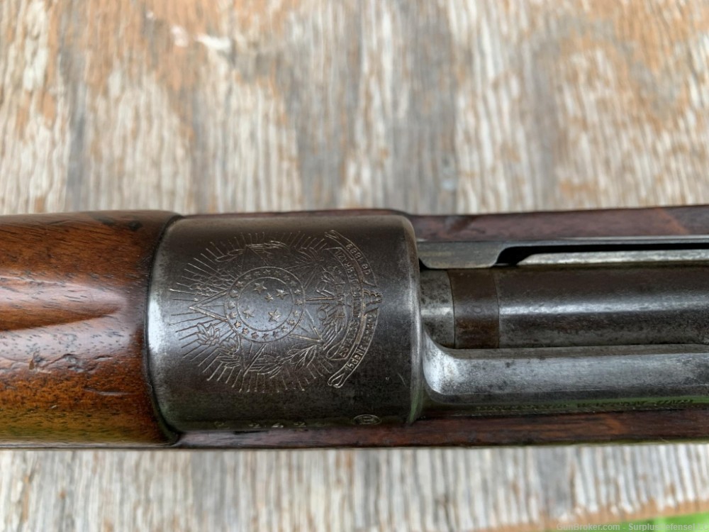 WTS: Nice Brazilian 1908 Mauser Rifle Full Crest! -img-11
