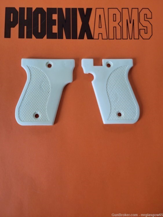 Phoenix Arms HP22A, HP25A, HP22, HP25, 22LR 25ACP Faux Ivory/Bone Grips-img-1