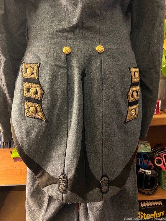 Maryland Civil War Era Uniform with matching trousers & Identified Sword -img-1