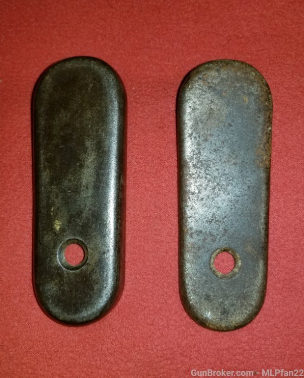 2 Japanese Arisaka buttplates 1 T38 one T99 both cupped style steel-img-0