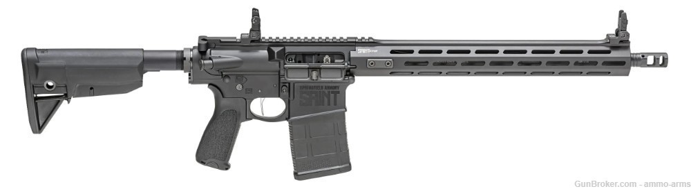 Springfield SAINT Victor AR-10 Rifle .308 Win 16" 20 Rds Black STV916308B-img-1