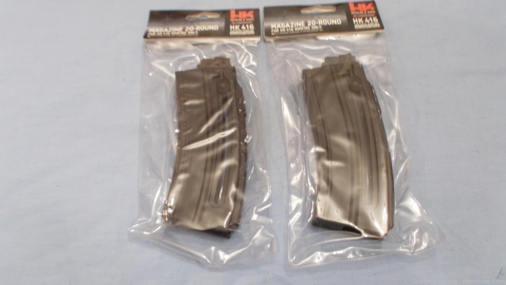 [2] Walther Magazines for HK 416  .22LR 20rd Black part# 577-608 NOS-img-7