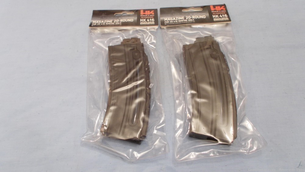 [2] Walther Magazines for HK 416  .22LR 20rd Black part# 577-608 NOS-img-8