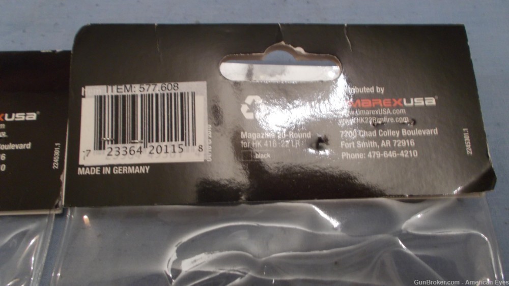 [2] Walther Magazines for HK 416  .22LR 20rd Black part# 577-608 NOS-img-11