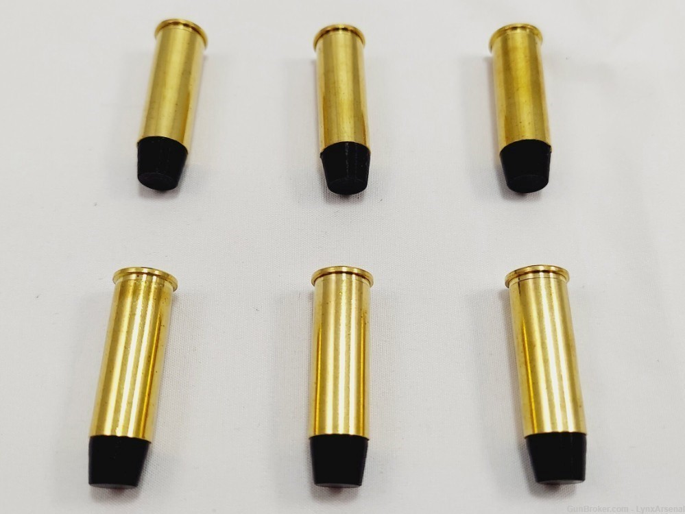 44 Magnum Brass Snap caps / Dummy Training Rounds - Set of 6 - Black-img-4