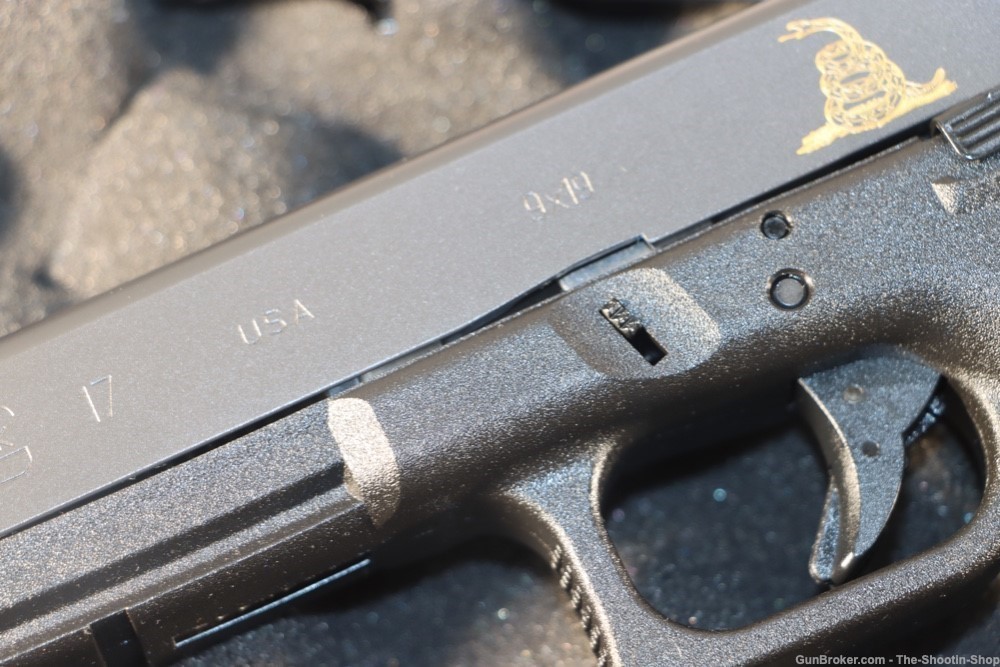 Glock Model G17 GEN3 Pistol 9MM 17RD 17 GEN 3 GADSDEN Engraved Dont Tread-img-2