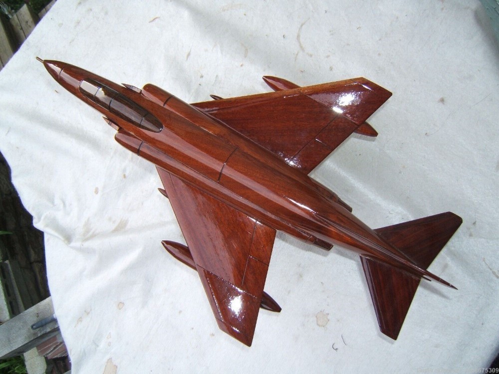 F4 Phantom Teak Wood Desk Model -img-3