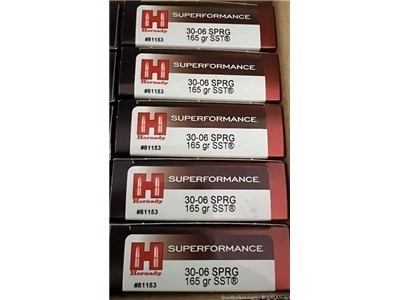 Hornady 30-06 Springfield ballastic tip SST 165 gr 100 Rounds No CC Fees