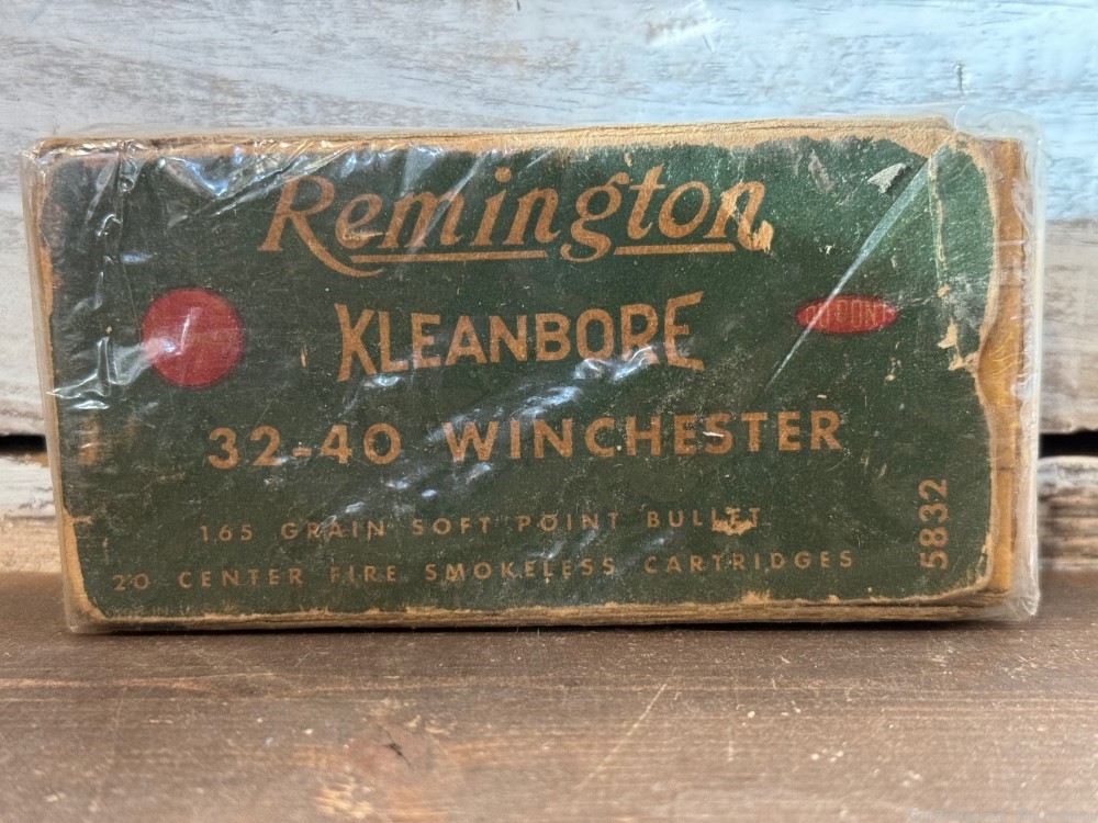 Vintage Remington 32-40 Win Kleanbore 20 rds 165 gr soft point No cc fees-img-1