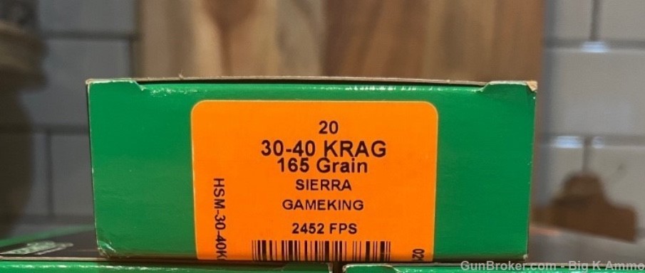 HSM .30-40 Krag 165 Grain Sierra Matchking bullet 20 Rounds No cc fees-img-0