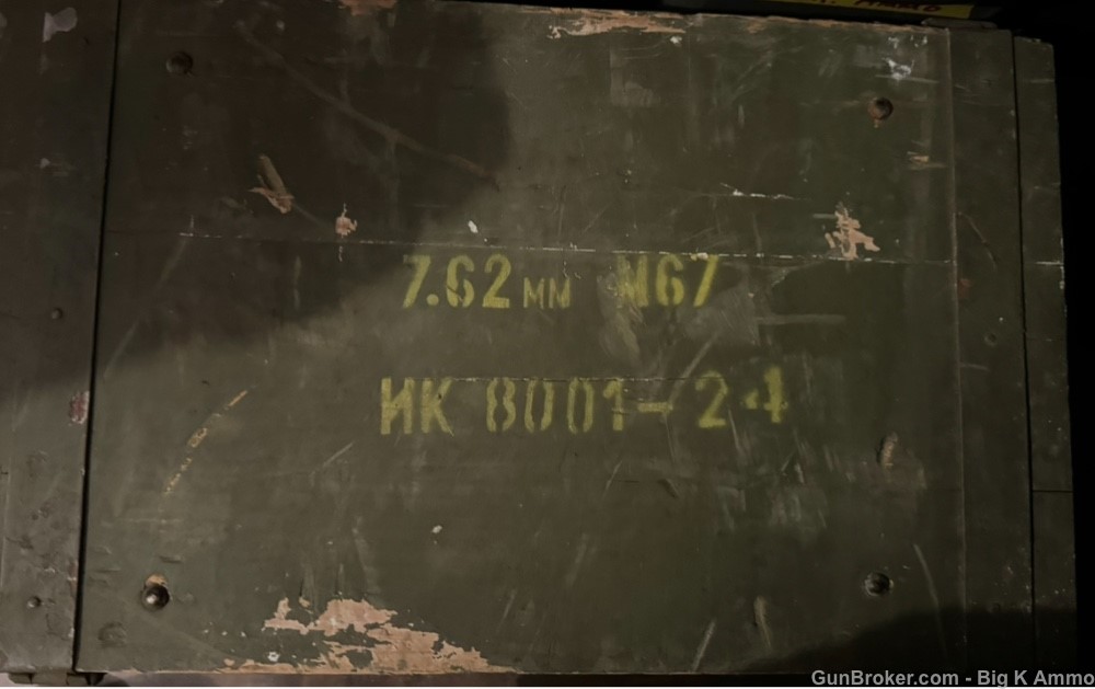 7.62×39 124gr FMJ Yugo M67 BRASS CASE 1260 Rounds Sealed case inside crate-img-0