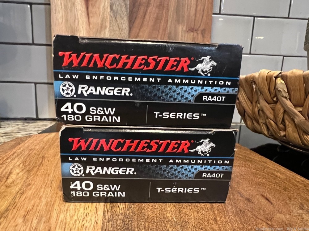 40S&W Winchester Ranger Talon .40 S&W 180gr JHP T-Series 100 Rds NoCCFees-img-1