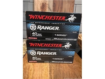 40S&W Winchester Ranger Talon .40 S&W 180gr JHP T-Series 100 Rds NoCCFees