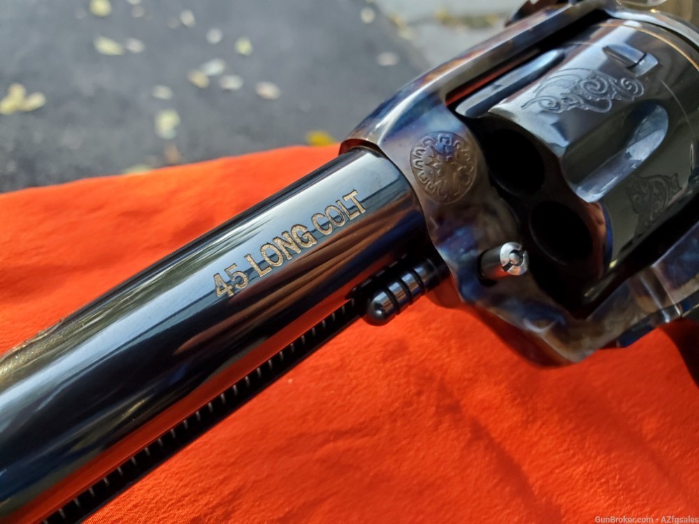 Gary Reeder Ruger Old Vaquero .45 Colt Custom Engraved Single Action Revolv-img-1