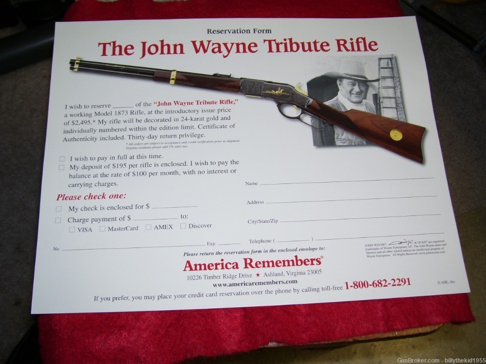 John Wayne Flyer Winchester 73-img-0
