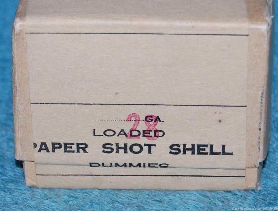 Vintage Sealed 2 Piece Box Winchester Dummies 28 Gauge Paper Shotgun Shells-img-1