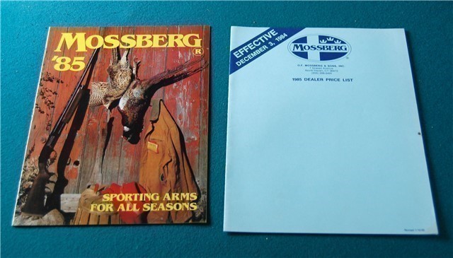 Mossberg Firearms 1985 Catalog w/ Price List-img-0