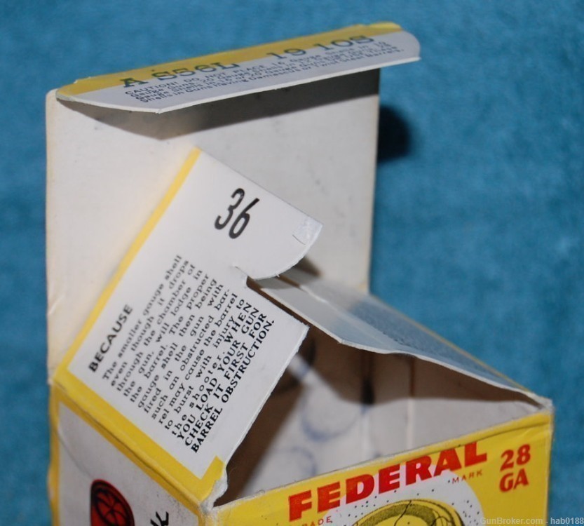 Vintage Full Box of Federal Monark Target Load Skeet 28 Gauge-img-6