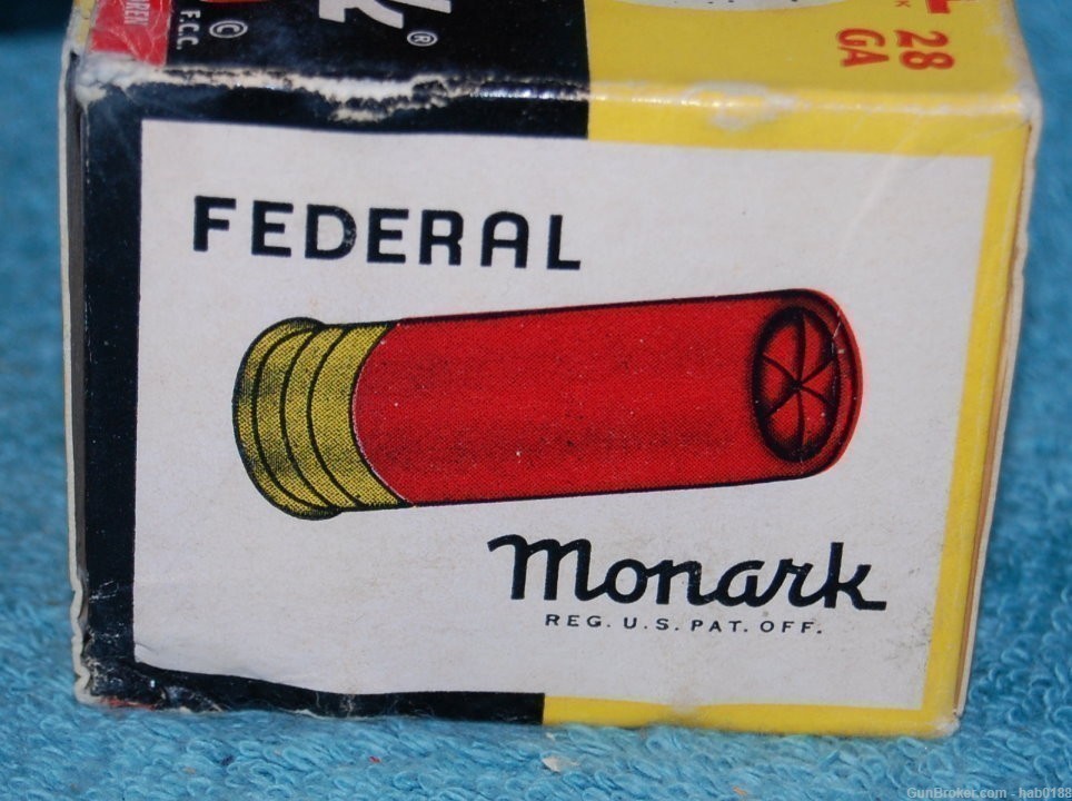 Vintage Full Box of Federal Monark Target Load Skeet 28 Gauge-img-5