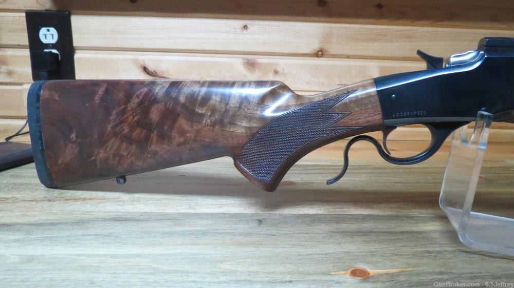  Great Browning Low Wall 1885 in 260 Remington 6.5 octagon wood-img-7