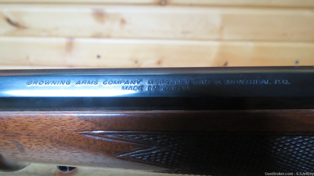  Great Browning Low Wall 1885 in 260 Remington 6.5 octagon wood-img-3