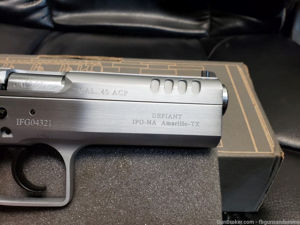 NEW! IFG TANFOGLIO DEFIANT STOCK II COMPETITION .45 ACP  4.4" 45 TFSTOCK245-img-8