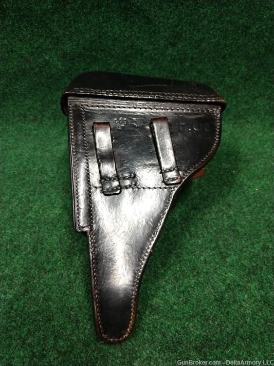 German Luger P. 08 BYF Code Mauser 9 MM Pistol Leather Holster -img-247