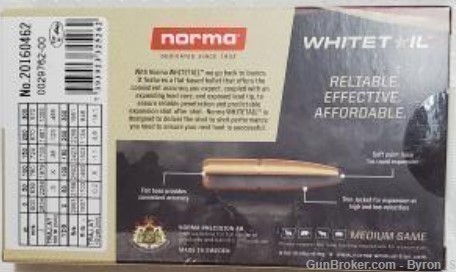 20rds Norma Whitetail™ .243 Win 100gr PSP Hunting 20160462 + FAST SHIP-img-2