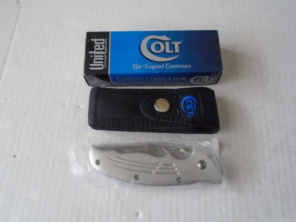 NIB CT25 Colt Python Linear Lock Knife Collectible Ken Onion Design!-img-8