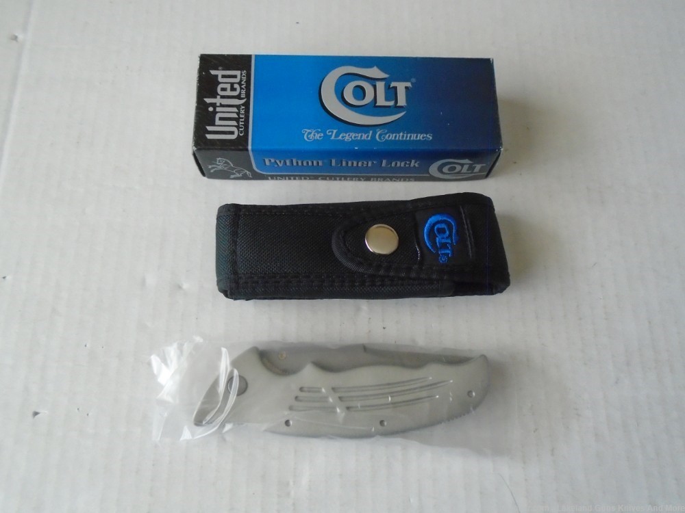 NIB CT25 Colt Python Linear Lock Knife Collectible Ken Onion Design!-img-10