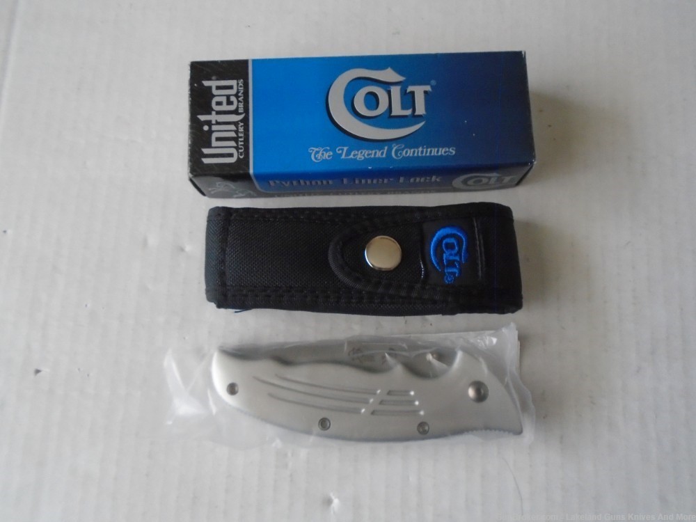 NIB CT25 Colt Python Linear Lock Knife Collectible Ken Onion Design!-img-9