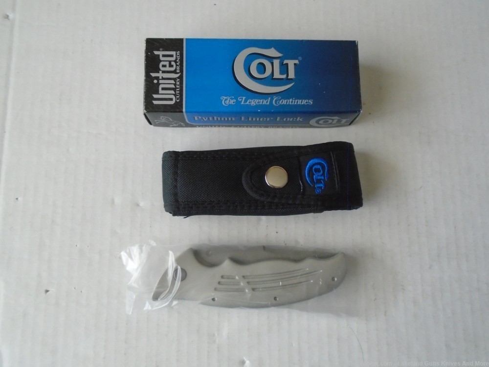 NIB CT25 Colt Python Linear Lock Knife Collectible Ken Onion Design!-img-11