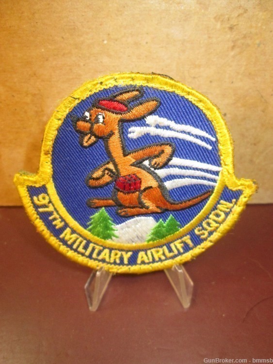 Vintage U.S. ARMY 97th. MILITARY AIRLIFT SQDN. Unit patch-img-0
