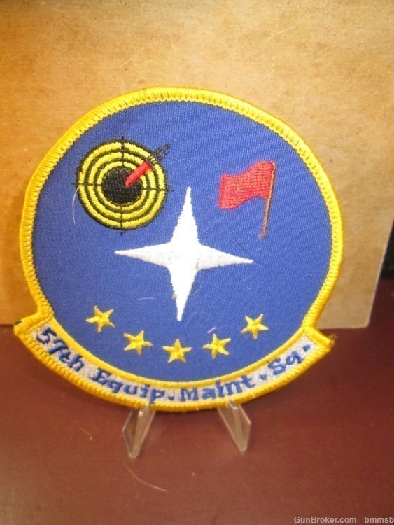 Vintage U.S.A.F. 57th. Equip. Maint. Sq. Unit patch-img-0
