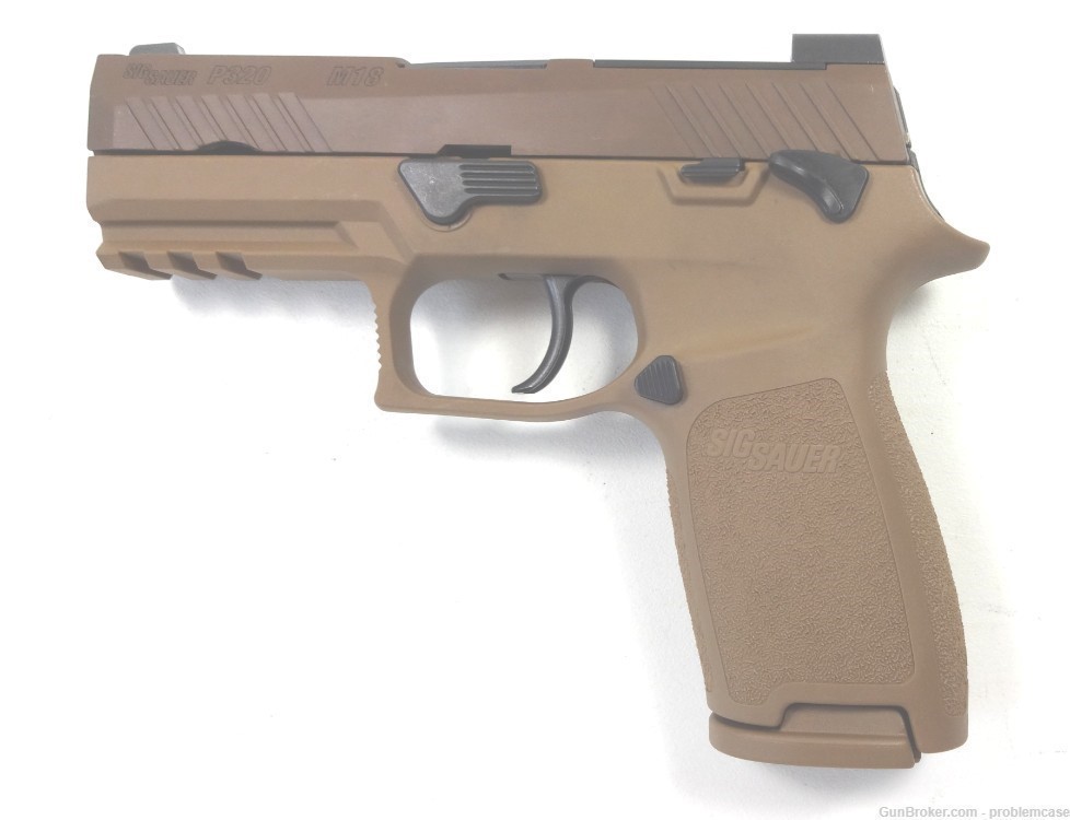SIG P320 M18 9mm 320-CA-9-M18-MS manual safety Tritium night coyote-img-0
